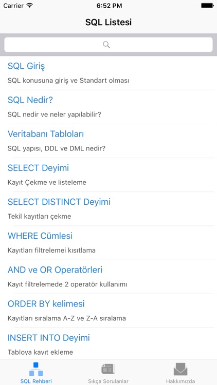 SQL Rehberi screenshot-4