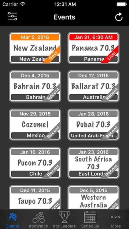 IronMobile - Ironman Athlete Tracker