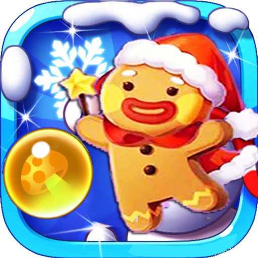 Christmas Bubble Shooter - Ginger Bread Man icon