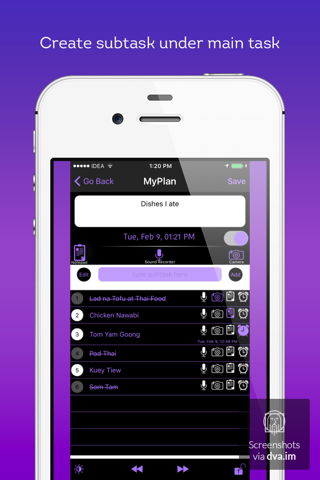 MyPlan App for organizing yourselves and your thoughts screenshot 2