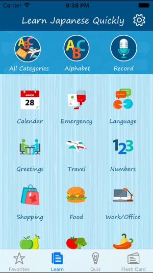 Learn Japanese Quickly - Phrases, Quiz, Flash Card(圖1)-速報App