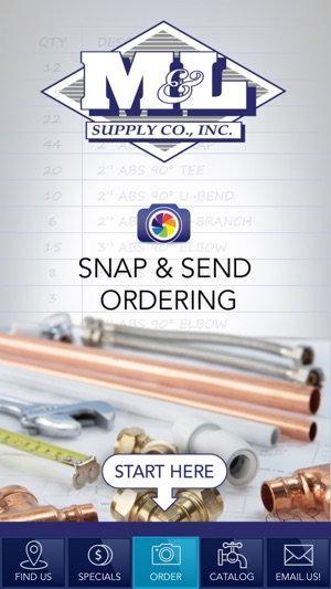 M&L Supply Snap & Send Ordering