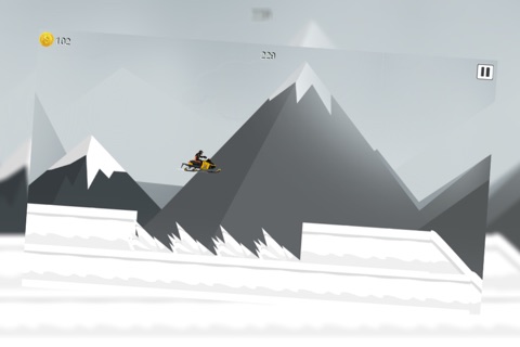 Snowmobile mountain trails hardcore racing screenshot 3