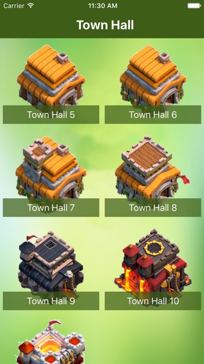 Maps and Layouts for Clash of Clans