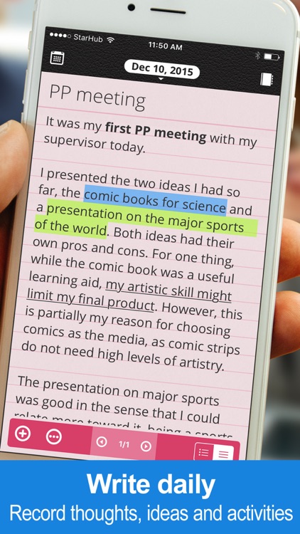 Daily Notes – Diary + Journal + Organizer