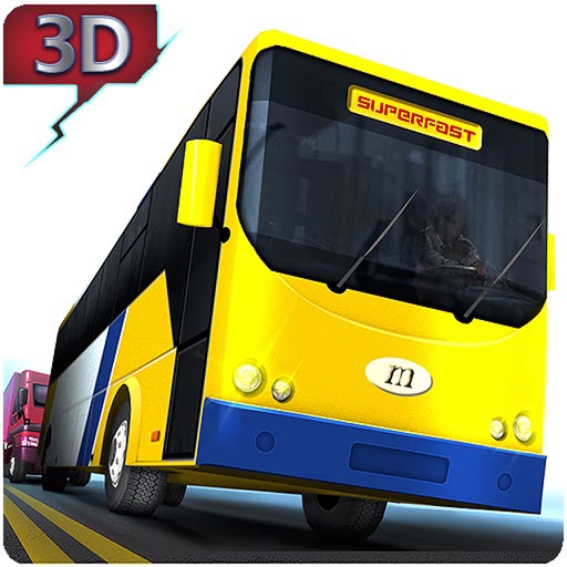 Speed Bus Racer Icon