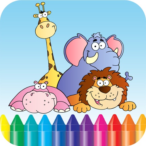 Baby Animals Kids Coloring Book For kindergarten and toddler