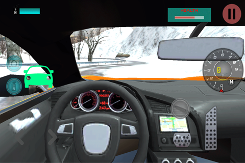 Car Driving 3D : Free Snow Hill Landscape Simulator 2016 screenshot 3