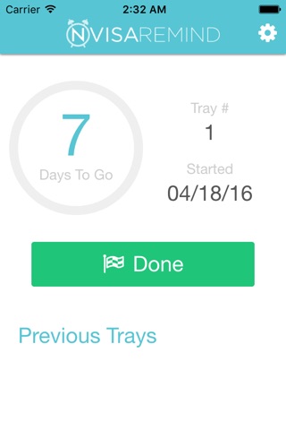 nVisaremind - Tray tracking for Invisalign® and other clear aligners screenshot 2