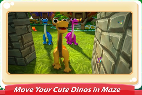 Cute Dinosaur Kids Maze Simulator 3D screenshot 2
