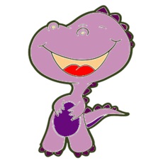 Activities of Kids Coloring Book - Cute Cartoon Dinosaur 3