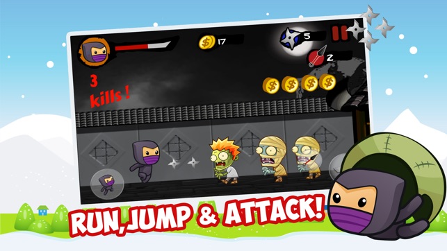 Ninja Fighting Heroes - Adventure Battle and Run at a villag(圖2)-速報App