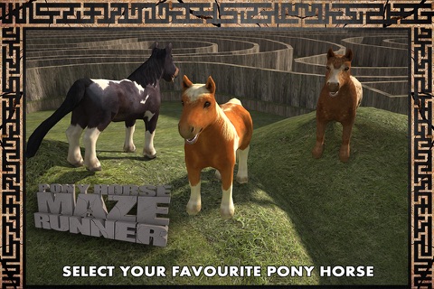 Pony Horse Maze Run Simulator 3D screenshot 4
