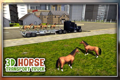 Real City Horse Transporter Truck screenshot 4