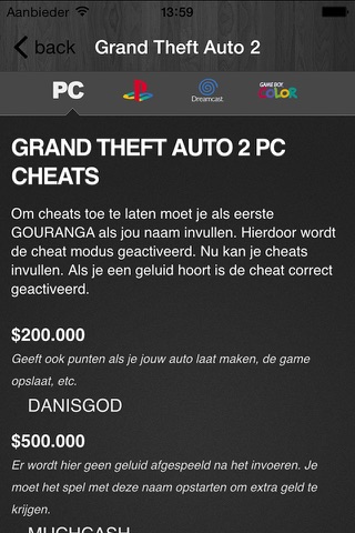 Cheats for GTA - for all Grand Theft Auto Games,GTA 5,GTA V. screenshot 3
