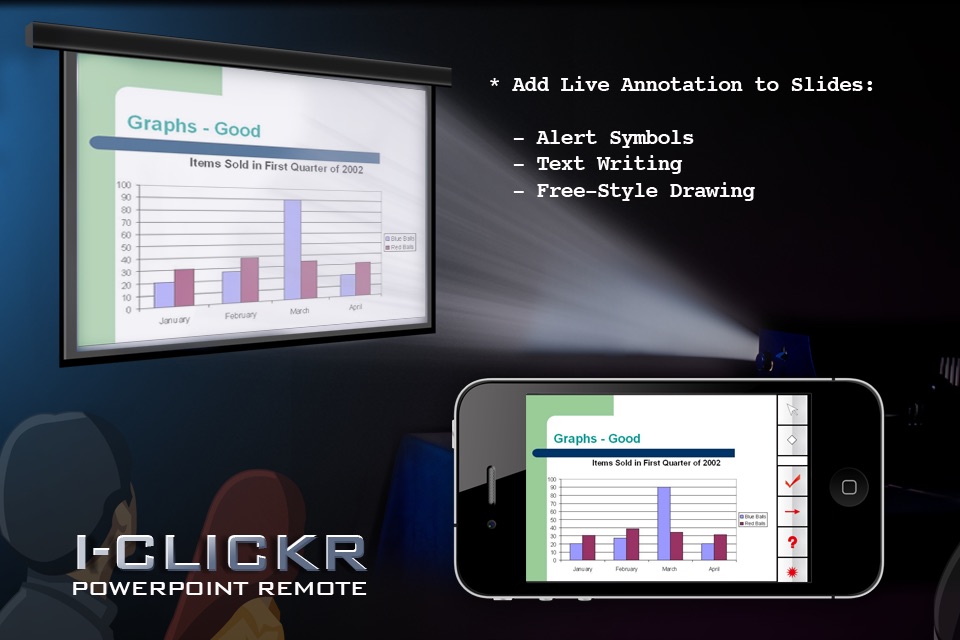 i-Clickr Remote for PowerPoint (Tablet) screenshot 2