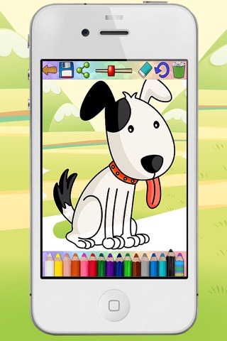 Coloring book paint dogs puppies educational games children - Premium screenshot 4