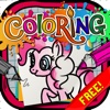 Coloring Book : Painting Pictures My Little Pony Cartoon  Free Edition