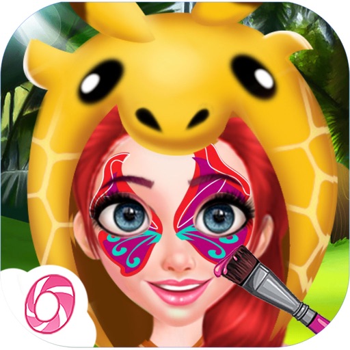 Forest Princess Drawing Design-Face Paint/Make up/Fashion