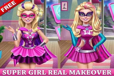 Super Girl Makeover - Makeup, Dress Up, Spa - Girls Games screenshot 3