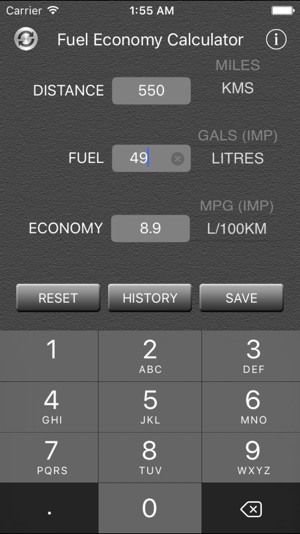 Fuel Economy Calculator and Converter(圖2)-速報App