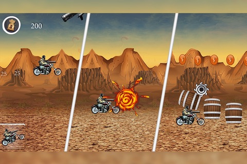 Biker Ninja:Quick Gun Escape screenshot 3