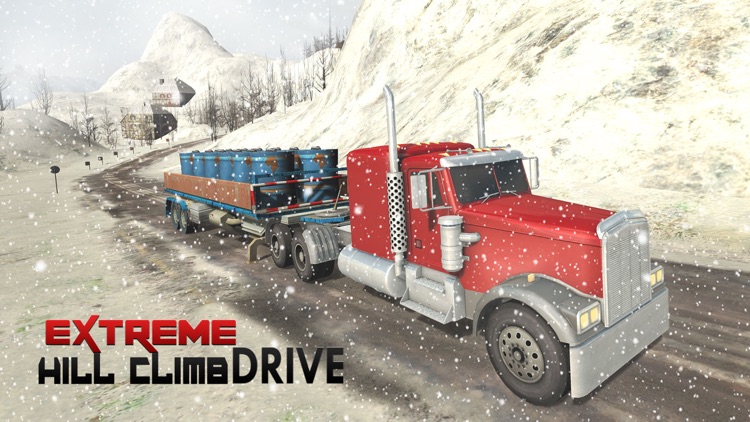 Off-Road Snow Hill Truck 3D - 18 Wheeler Transporter Trailer Simulation screenshot-4