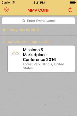 Missions and Marketplace Conference screenshot 2