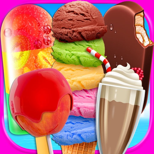 Beach Dessert Food Maker - Ice Cream Frozen Popsicles, Snow Cones, Candy Apples & Ice Cream Truck Games FREE iOS App