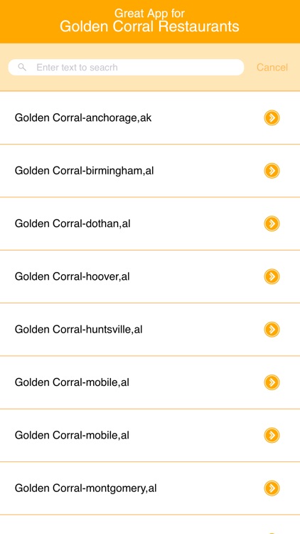 Great App for Golden Corral Restaurants