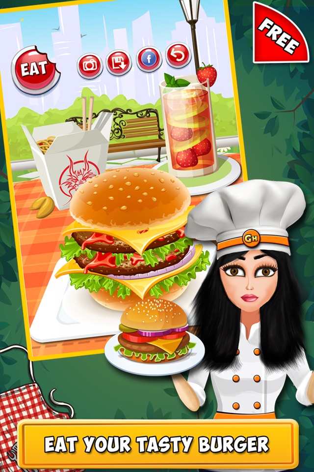 Burger Maker-Free Fast Food Cooking and Restaurant Manager Game for Kids,Boys & Girls screenshot 2