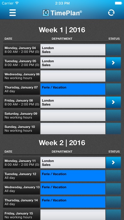 TimePlan Employee App