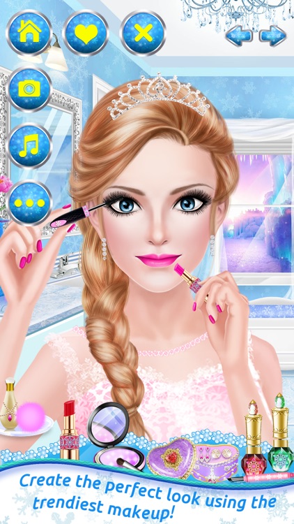 Ice Princess - Magic Wedding Salon with Girls Spa, Makeup & Fantasy Makeover Game screenshot-3