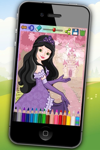 Paint magic princesses - coloring the princess kingdom screenshot 2