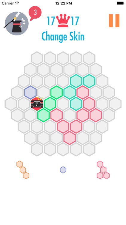 Qubed - Game of fitting stack of color switch bricks with hex and bomb mode