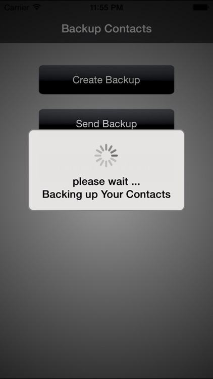 Backup of Contacts