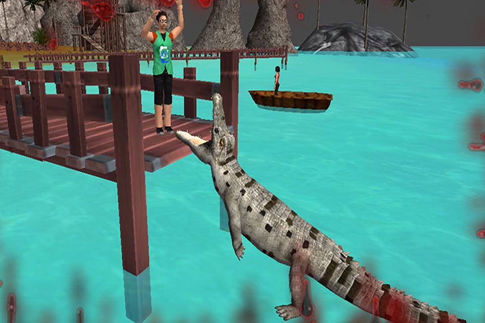 Wild Hungry Crocodile 3D. Swamp Aligator Attack in WildLife Simulator 2016 screenshot 3