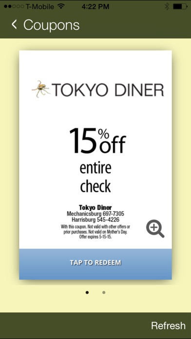 How to cancel & delete Tokyo Diner - West Shore from iphone & ipad 3