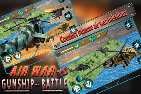Air War Gunship Battle 3D screenshot 3