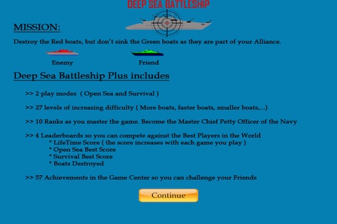 Deep Sea Battleship Plus screenshot 2