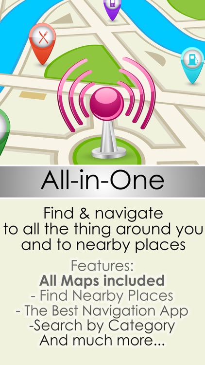 Nearby places search plus offline city maps - Find & navigate to all the attractions around you screenshot-0