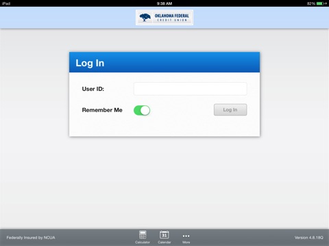 Oklahoma Federal Credit for iPad screenshot 2