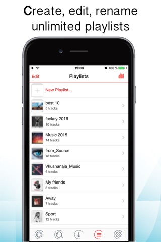 Kassetta - Free Audio Player & MP3 Playlist Manager for Dropbox and Google Drive screenshot 3