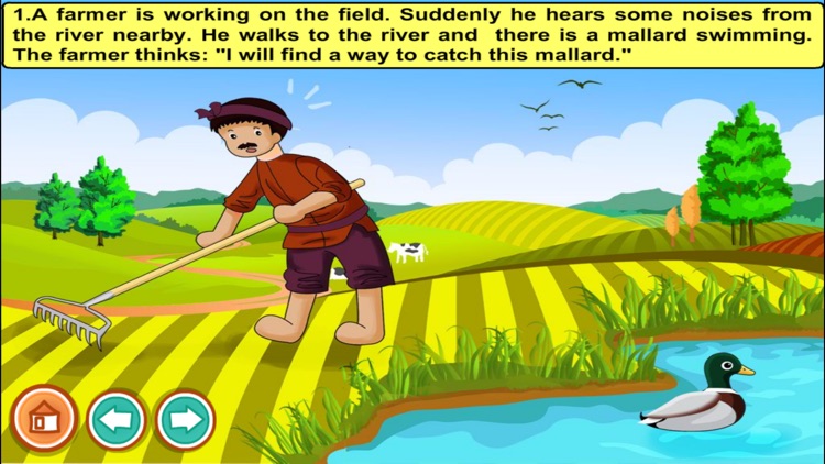 The daydreaming farmer (story and games for kids)