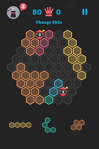 Hex Block Crush - Merge & Fit color bricks square to hexagon 10/10 dots game screenshot 2