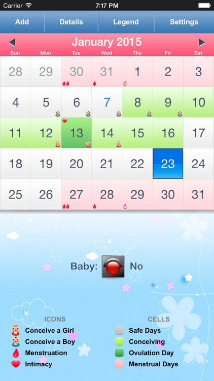 Menstrual Calendar - Ovulation Calculator & Fertility Tracker to Get Pregnant during Period