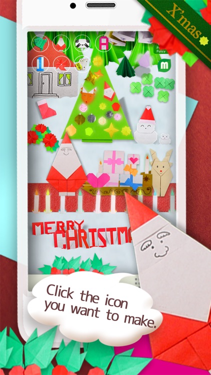 Christmas Origami Free for iPhone