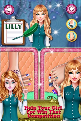High School Girls Nail Care - Nail Spa, Make-Up Makeover games for girls screenshot 4