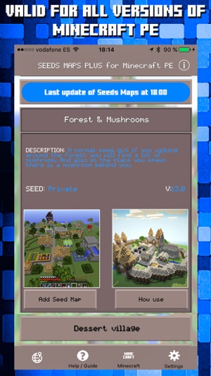 ‎Seeds per Minecraft PE : Free Seeds Pocket Edition su App 