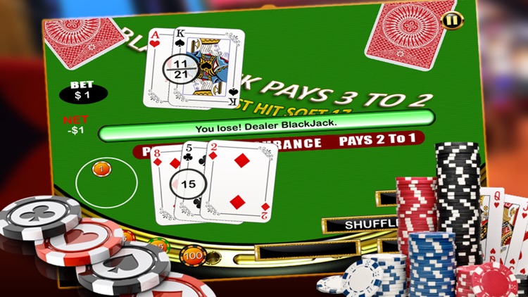 21 Black-Jack Casino Challenge : Play & win Mega Jackpot in Las vegas night